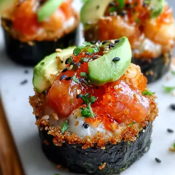 Delicious Spicy California Roll Baked Sushi Cups