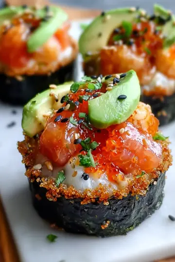 Delicious Spicy California Roll Baked Sushi Cups