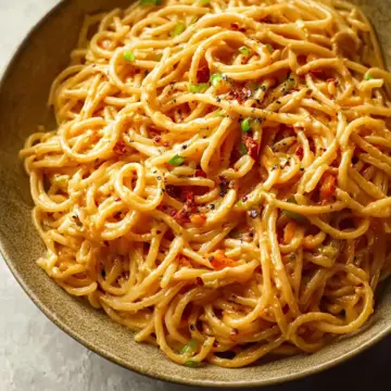 Creamy Spicy Garlic Noodles