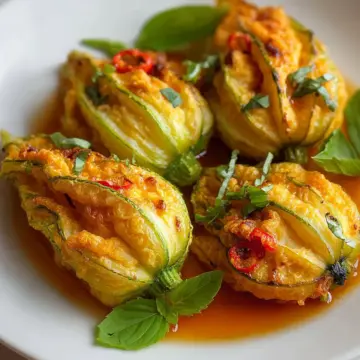 Irresistibly Delicious Stuffed Zucchini Flowers Recipe