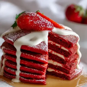 Red Velvet Pancakes
