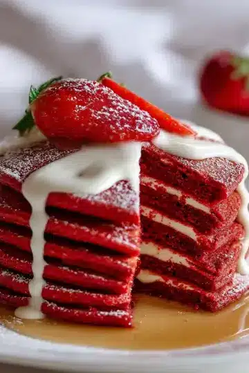 Red Velvet Pancakes
