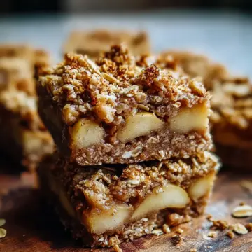 Easy Baked Apple Tahini Oat Squares Recipe for Cozy Mornings