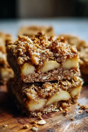 Easy Baked Apple Tahini Oat Squares Recipe for Cozy Mornings
