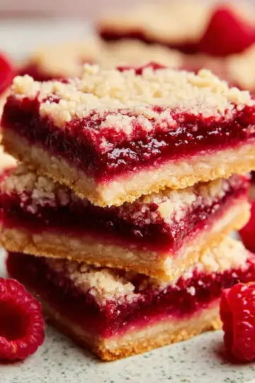 buttery Raspberry Shortbread Bars