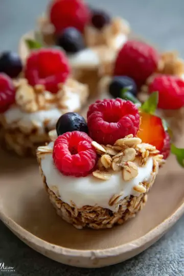 Frozen Yogurt Granola Cups