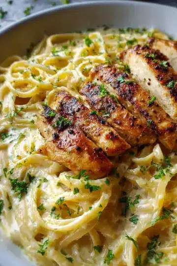 Lemon Garlic Chicken Alfredo