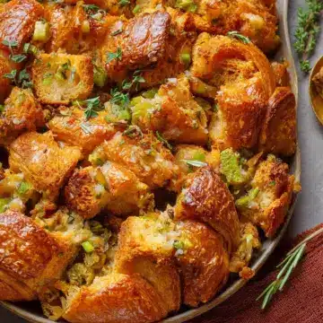 Buttery Herb Croissant Stuffing